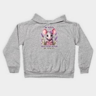 Be Kind Vegan Rat Kids Hoodie